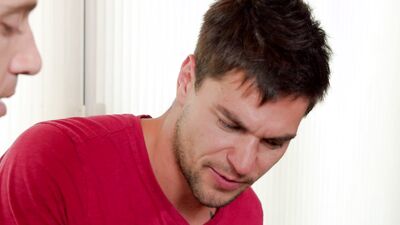 Horny Aspen and his good looking roommate are barebacking hard