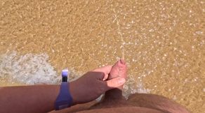 Shameless girl helps the guy to pee outdoor compilation