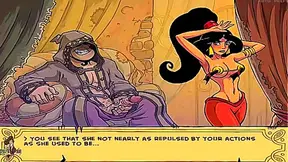 Jasmine Seduces the Genie with Fiery Passion in Steamy Animated Encounter