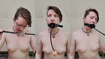 Experiments combining an inflatable gag with a spider gag