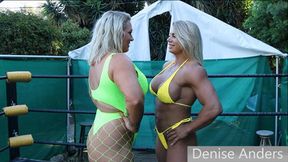Denise wrestles Nadia to see who is the strongest!