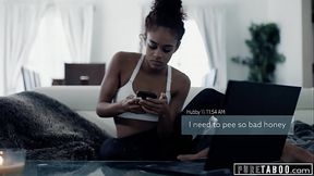 Cheating wife invites lucky delivery man into her home