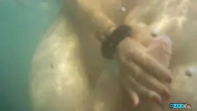 Beach stunner gets her gripping box stuffed in public