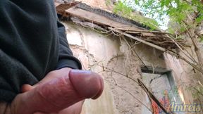 Need a place to cum! Part 9. New place, sperm and a walk in shorts without panties.