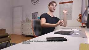 Curvy Latina MILF gets white cock in 3D animated porn game