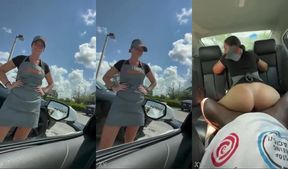 Dunkin Donuts Worker Takes A Break To Ride BBC In Public