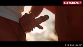 LETSDOEIT #Cecilia Scott Beach Side Sloppy Blowjob With Horny Hungarian Blonde