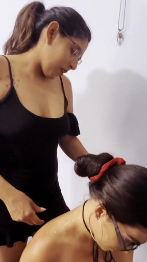 Stunning moment from &quot;Busty secretary fucks her boss in the office, REAL LESBIAN SEX&quot;