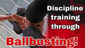 Femdom Discipline Training Through Ballbusting