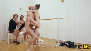 PIE4K. Insane ballerina bang session with a very lucky inseminator