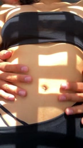 rich sex in the morning with fit girl before going to the gym - real couple