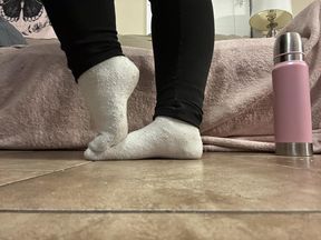 POV Mommy just got home from the gym: PART TWO - SOCK REMOVAL