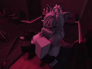 Having hard sex with my neko girlfriend in Roblox