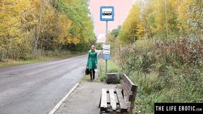 ”Kinky blonde Bree Haze masturbates & pisses outdoors”