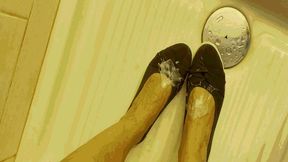 Cum on my ballet flats AVI