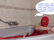 Depraved Santa Relaxes after XMas - Nylon Lingerie Studio