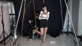 Stocked Office Lady Girlfriend, Rope Bondage Game