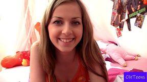 abigail johnson playing with nice dildo