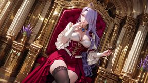 The Purple Queen! Lazy Coronation on the Golden Throne, Red &amp; White Haute Couture Is Insane!
