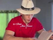 Stallion receives help for his work at home ends up with a hard cock and dripping
