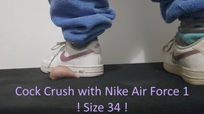 LittleShoes - Cock Crush Nike AF1 Size 34EU | MY FIRST CLIP !