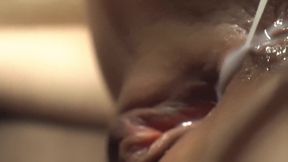 Filled Her Pussy with Cum Twice. Extremely Close-up