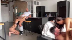 First Time Foursome Swingers For Real Amateur Couple With Pornstarts