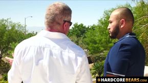 HardcoreBears.com - Sexy jockstrap-wearing bear Dale Savage fucked hard bareback eage