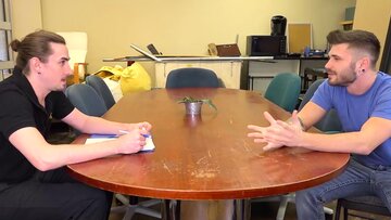 Perps4Sale. - Jack Hunter strokes his penis whil