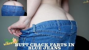 Butt Crack Farts In Blue Jeans - Standing