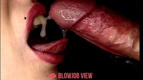 She loves and swallows my hot cum ASMR