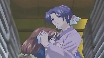 Watch this busty babe beg for her next-door neighbor's huge cock in this onsen hentai