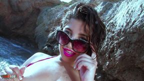 Amazing Latina pornstar Carla Cruz  fucking at the beach