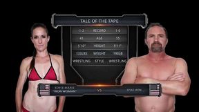 sofie marie vs spike irons home edition mixed wrestling