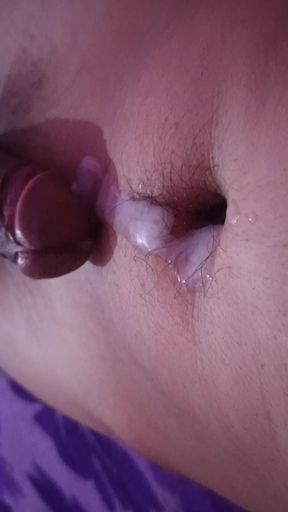Boy playing with his hard cock