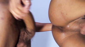”Latino bottom dude creampied after hardcore butt pounding”