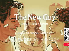 ASMR Audio Porn: Bisexual Male MFM Threesome with Femdom Female Boss – Cock Sharing & DP – Erotic Audio