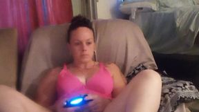 Cute & Sexy Gamer Girl Plays Fortnite While Fantasizing About Hot Men