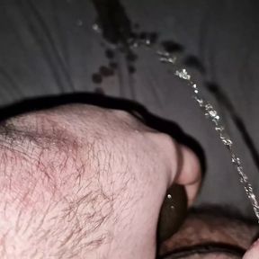 Big Dildo creampie and piss