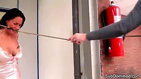 Gagged milf humiliated by euro maledom