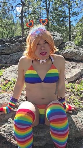 Sissy Outdoors Strip and Pee