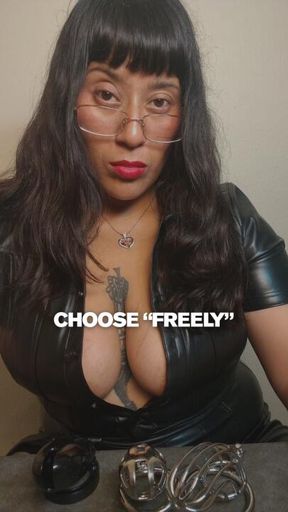 Choose “freely” 🔒