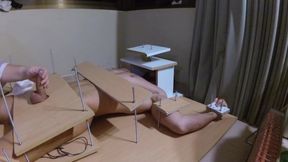 Amateur Femdom. Needle And Handjob