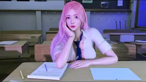 Beauty Student Enjoin Night Party First Time - 3D Animation V519