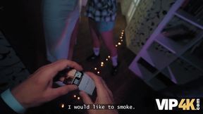 VIP4K  Big titty babe has a party affair