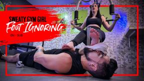 Gym Girl Nara ignores workout creep and uses his face as footrest (EN-sub)