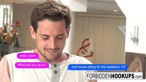 A pizza delivery turns into step-siblings fucking