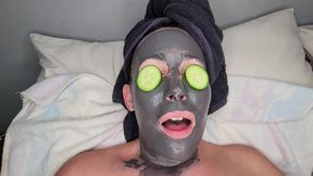 Chubby Titless Slut Pampering, Pleasing Herself at the Same Time