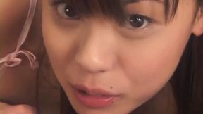 Japanese beauty pleasures in close-up intimate moment