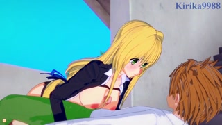 Tearju Lunatique and Rito Yuki have intense sex behind a deserted staircase. - To Love Ru Hentai